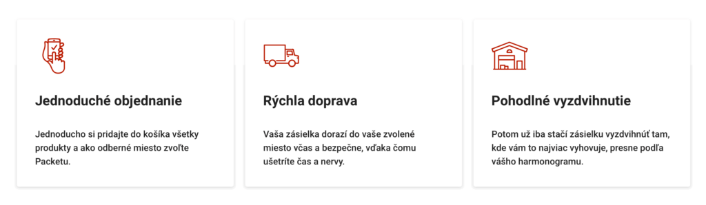 doprava packeta