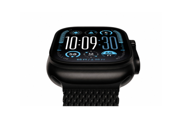 Apple Watch Series 12 a Ultra 4 – čierne hodinky Ultra na bielom pozadí