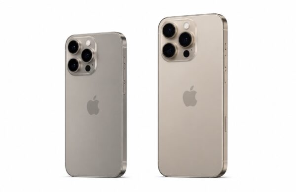 iPhone 15 Pro Max vs iPhone 16 Pro Max: Ktorý vybrať na bielom pozadí