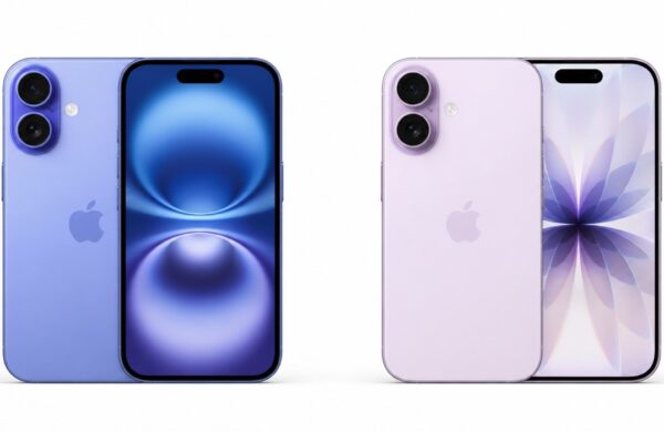iPhone 16 vs. iPhone 17 na bielom pozadí
