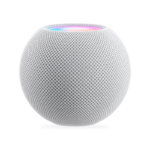 Biely HomePod mini na bielom pozadí – ilustračné zobrazenie očakávaného HomePodu mini 2