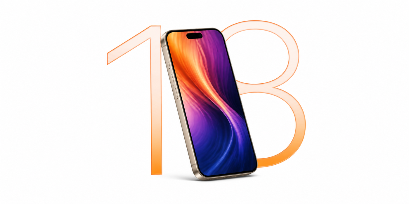 iPhone 18 s menším Dynamic Islandom na bielom pozadí