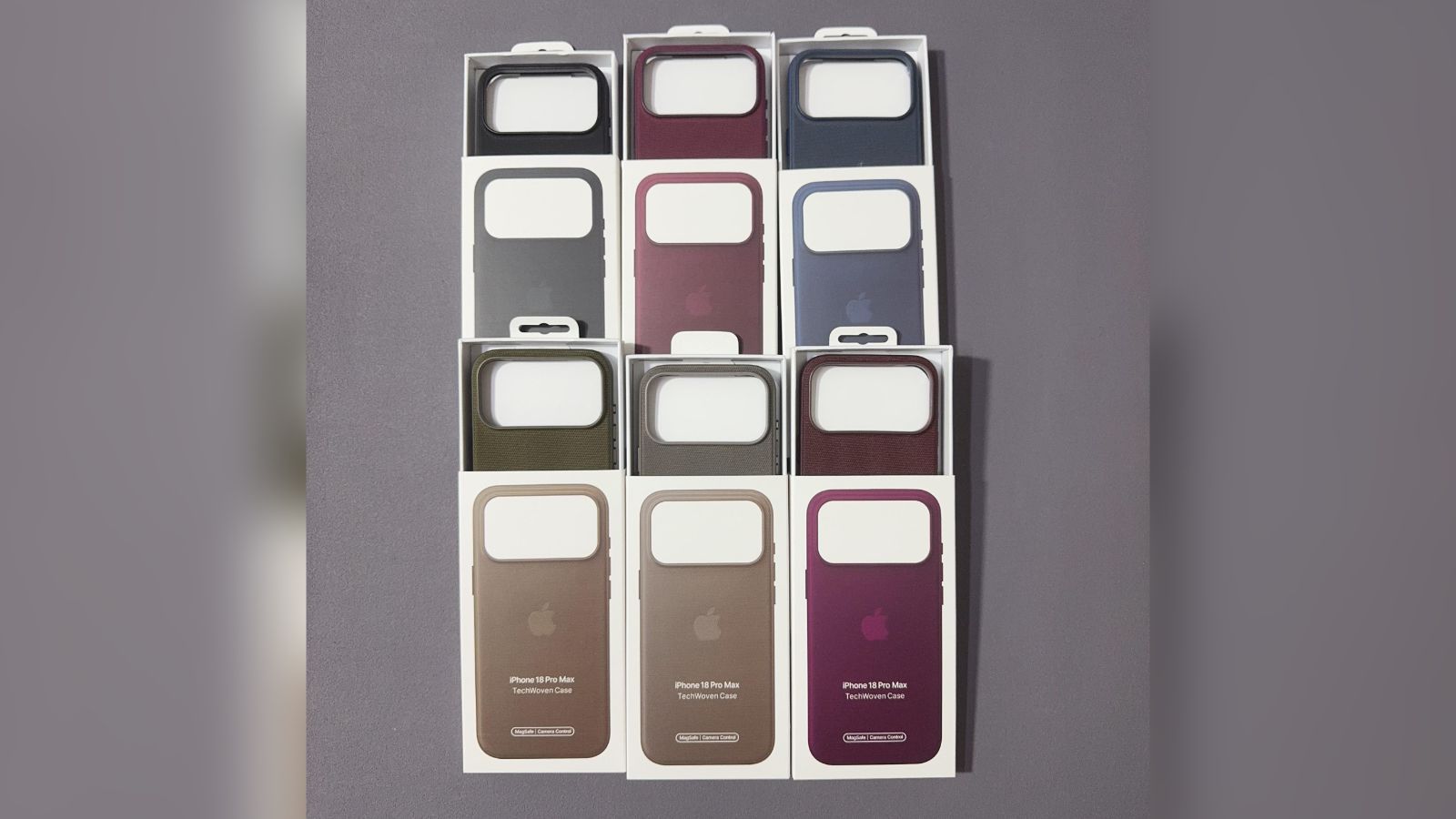 Neoficiálne TechWoven kryty pre iPhone 18 Pro Max vo viacerých farbách