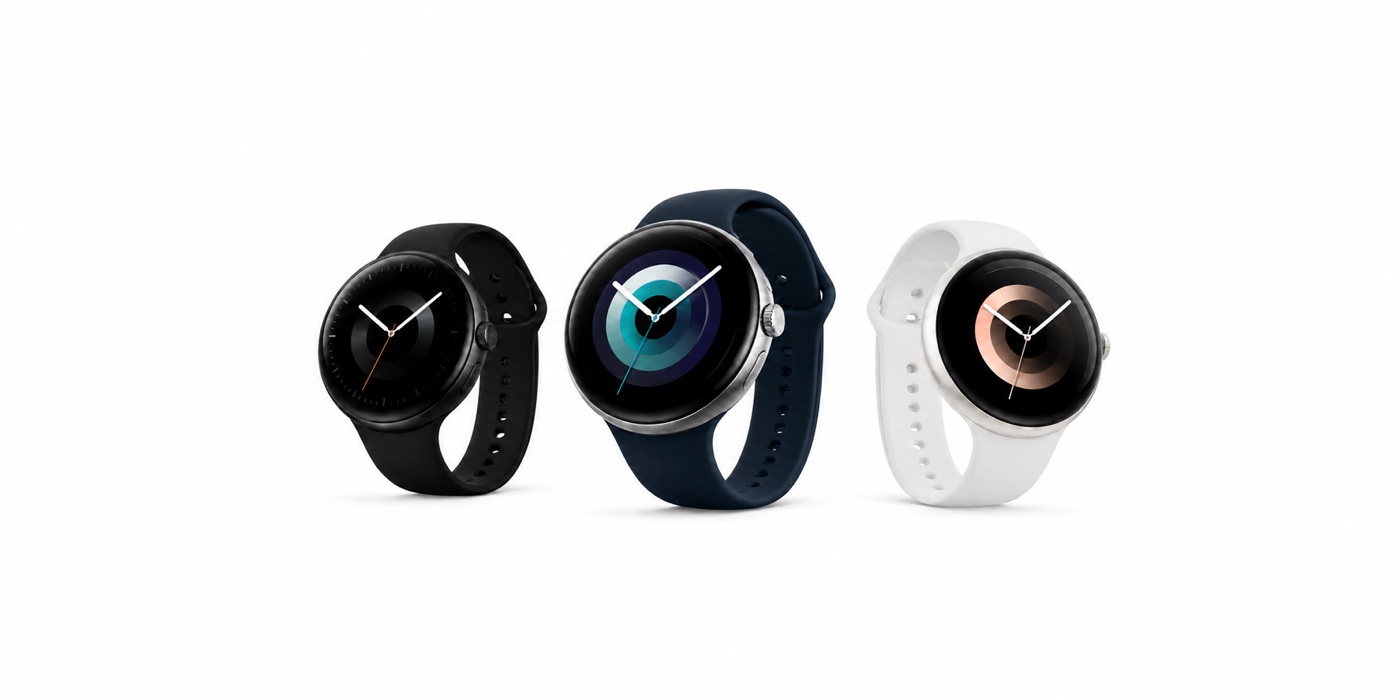 Okrúhle Apple Watch – ilustračný koncept troch modelov