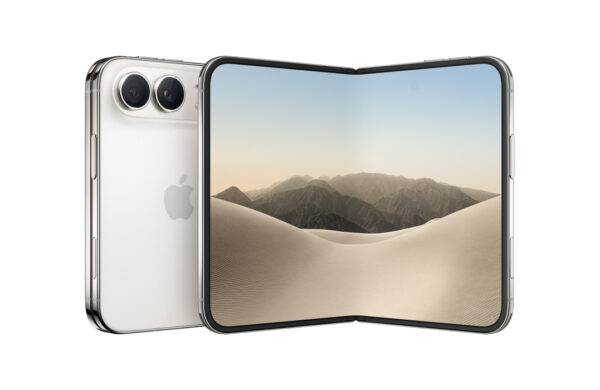 iPhone Duo vo farbe Star White na bielom pozadí