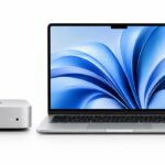 Mac mini M4 a MacBook Air M4 na bielom pozadí – ilustračná vizualizácia