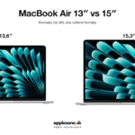 MacBook Air 13 vs 15 s čipom M5 na bielom pozadí