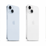 Štyri staršie modely iPhonu v rôznych farbách na čistom bielom pozadí