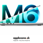 MacBook Pro M6 v striebornej farbe na bielom pozadí